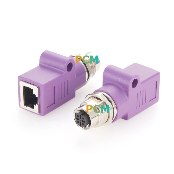 Right Angled Adaptor M12 D-Code To RJ45 factory
