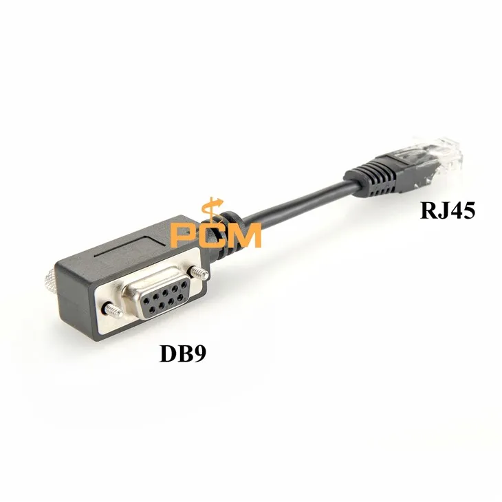 DB9 RS232 To RJ45 Male Rollover Console Cable