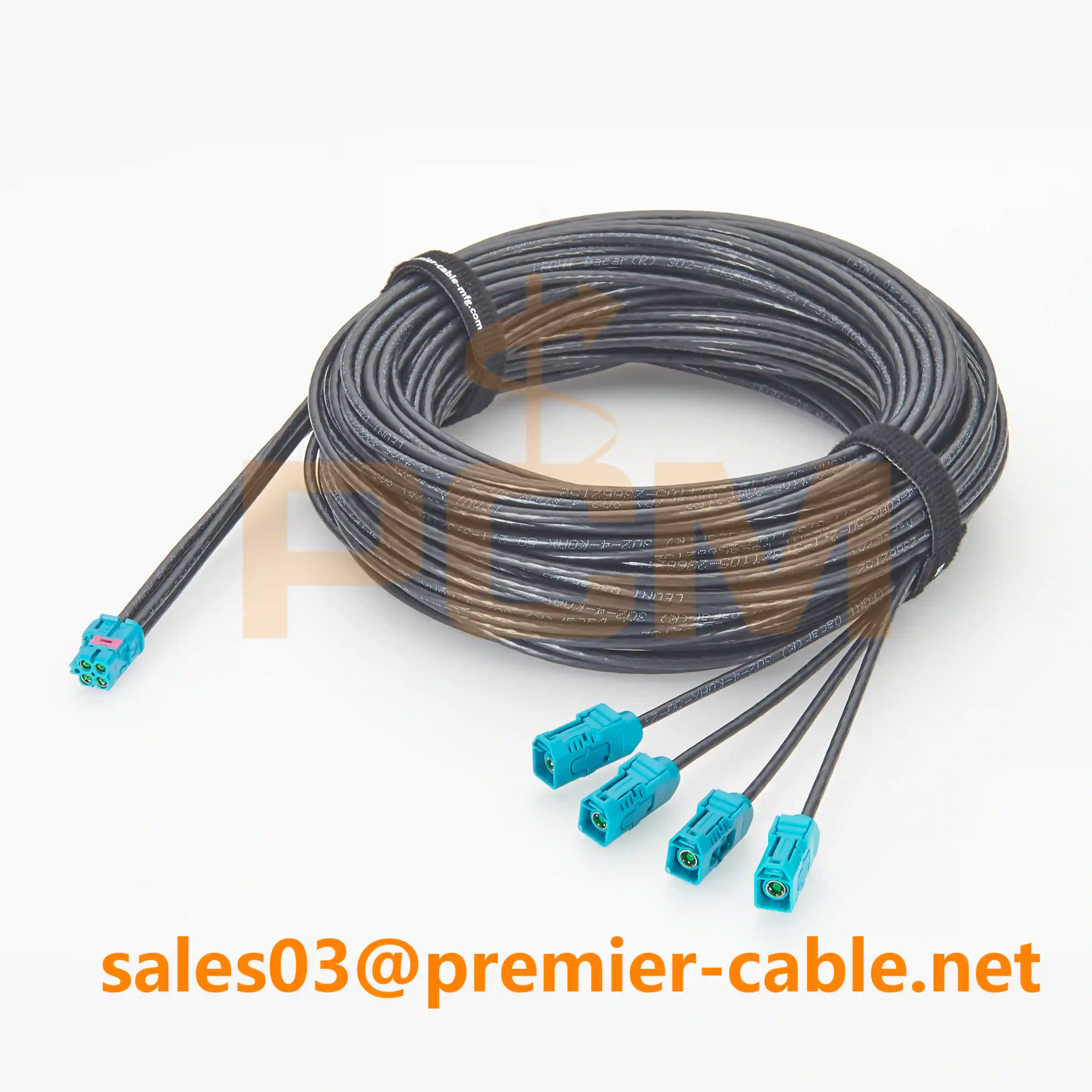 PCM-ZC-0014 TE Tyco MATE-AX to Fakra Female 10m Cable PCM-ZC-0014 TE Tyco MATE-AX to Fakra Female 10m Cable