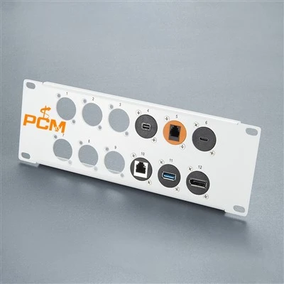 Painel de rack do painel de 12 portas para RJ45 conectores USB DP