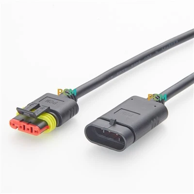 Cabo impermeável Superseal de 4 pinos AMP