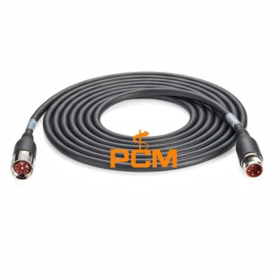 Como faço para medir com precisão o comprimento do cabo do servomotor M23?