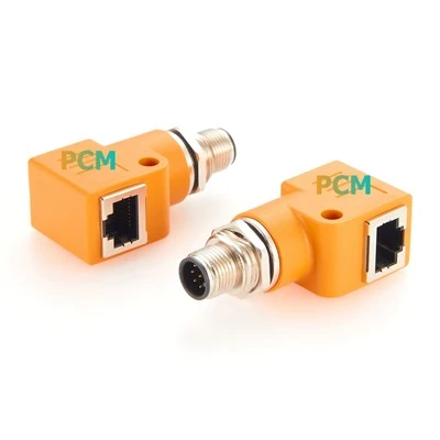 M12 a RJ45 Adaptador de antepara