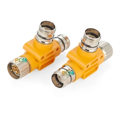 M23 Tee Connector para módulo Profibus