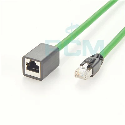 Cabo de extensão Ethernet Profinet RJ45 macho para fêmea de alta flexibilidade